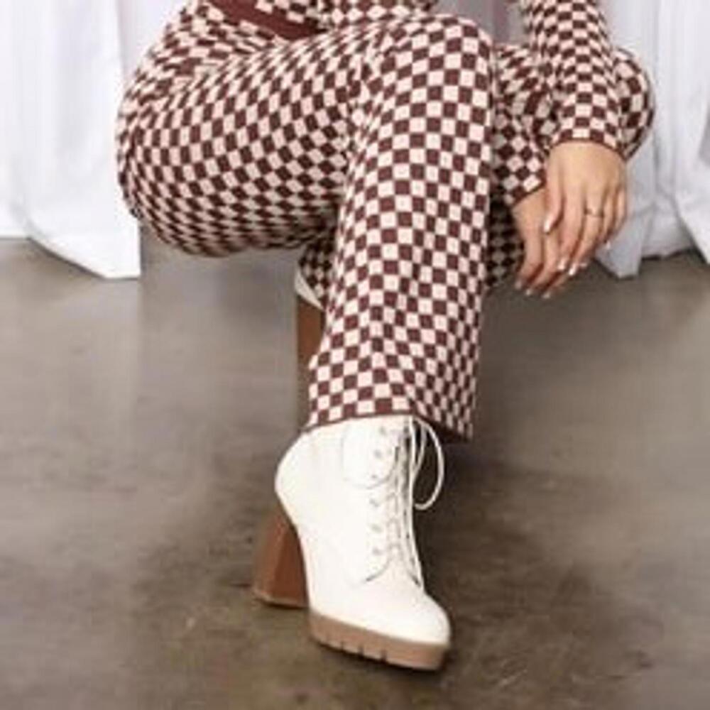 Know Every Word Lug Sole Booties - Ivory
